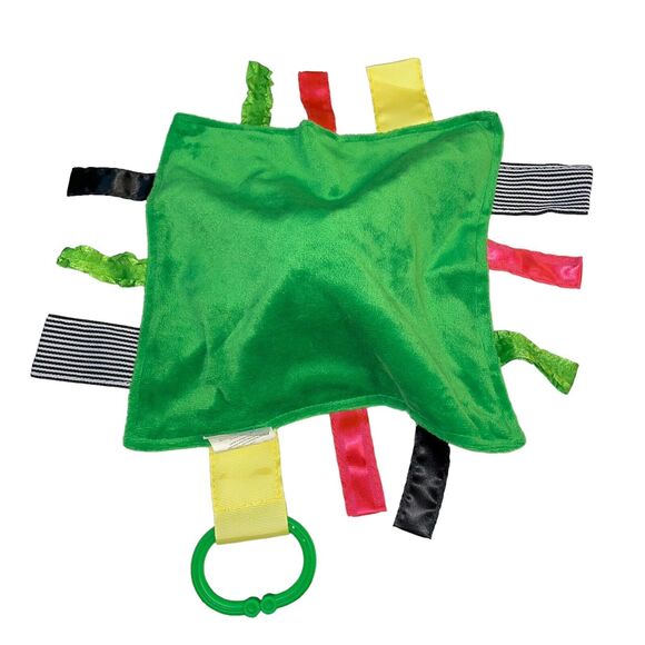 Baby Jack Lovey Security Blanket Plush Minky Tags Satin Soccer Nursery Goal Red - Picture 10 of 11